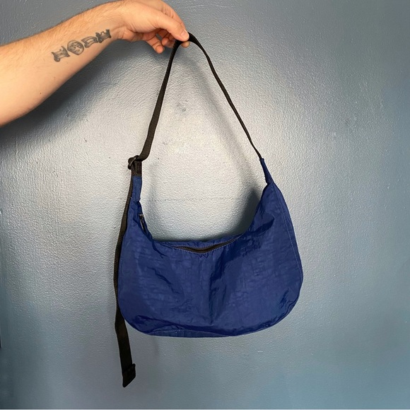 BAGGU Bags Baggu Nylon Medium Crescent Bag In Marine Blue Poshmark